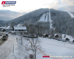 Město Harrachov - Střed města - 7.1.2026 v 08:46 Město Harrachov - Střed města - 7.1.2026 v 08:46