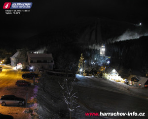 Město Harrachov - Střed města - 7.1.2026 v 17:46 Město Harrachov - Střed města - 7.1.2026 v 17:46