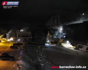 Město Harrachov - Střed města - 7.1.2026 v 18:46 Město Harrachov - Střed města - 7.1.2026 v 18:46