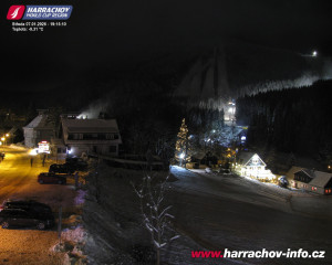 Město Harrachov - Střed města - 7.1.2026 v 19:16 Město Harrachov - Střed města - 7.1.2026 v 19:16