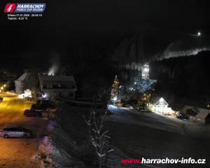 Město Harrachov - Střed města - 7.1.2026 v 20:01 Město Harrachov - Střed města - 7.1.2026 v 20:01