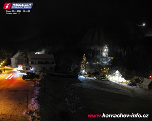 Město Harrachov - Střed města - 7.1.2026 v 20:46 Město Harrachov - Střed města - 7.1.2026 v 20:46