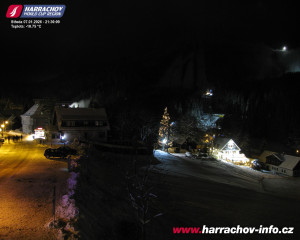 Město Harrachov - Střed města - 7.1.2026 v 21:31 Město Harrachov - Střed města - 7.1.2026 v 21:31