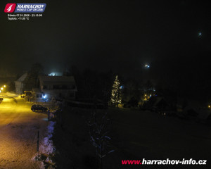 Město Harrachov - Střed města - 7.1.2026 v 23:16 Město Harrachov - Střed města - 7.1.2026 v 23:16
