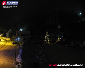 Město Harrachov - Střed města - 7.1.2026 v 23:31 Město Harrachov - Střed města - 7.1.2026 v 23:31