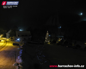 Město Harrachov - Střed města - 7.1.2026 v 23:46 Město Harrachov - Střed města - 7.1.2026 v 23:46