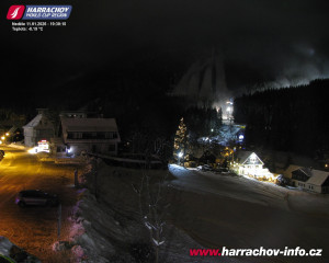 Město Harrachov - Střed města - 11.1.2026 v 19:31 Město Harrachov - Střed města - 11.1.2026 v 19:31