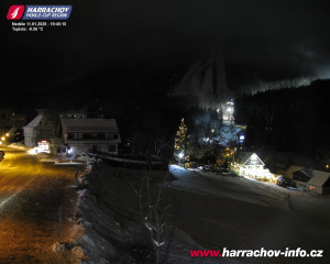 Město Harrachov - Střed města - 11.1.2026 v 19:46 Město Harrachov - Střed města - 11.1.2026 v 19:46