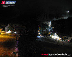 Město Harrachov - Střed města - 11.1.2026 v 20:01 Město Harrachov - Střed města - 11.1.2026 v 20:01