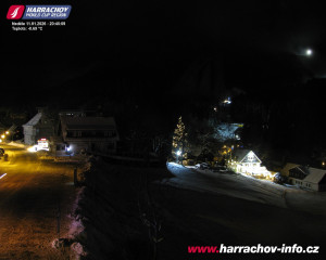 Město Harrachov - Střed města - 11.1.2026 v 20:46 Město Harrachov - Střed města - 11.1.2026 v 20:46