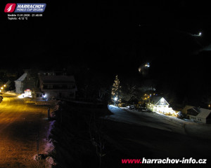 Město Harrachov - Střed města - 11.1.2026 v 21:46 Město Harrachov - Střed města - 11.1.2026 v 21:46