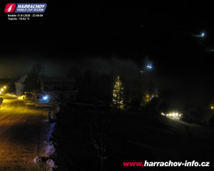 Město Harrachov - Střed města - 11.1.2026 v 23:01 Město Harrachov - Střed města - 11.1.2026 v 23:01