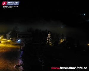 Město Harrachov - Střed města - 11.1.2026 v 23:16 Město Harrachov - Střed města - 11.1.2026 v 23:16