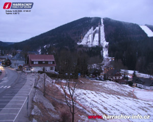 Město Harrachov - Střed města - 14.2.2026 v 07:02 Město Harrachov - Střed města - 14.2.2026 v 07:02