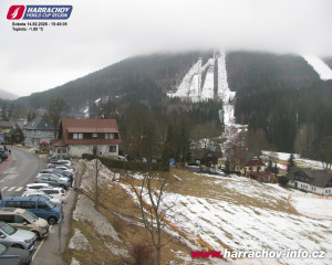 Město Harrachov - Střed města - 14.2.2026 v 15:47 Město Harrachov - Střed města - 14.2.2026 v 15:47