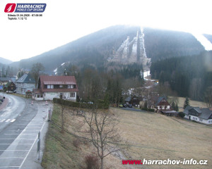 Město Harrachov - Střed města - 1.4.2026 v 07:02 Město Harrachov - Střed města - 1.4.2026 v 07:02