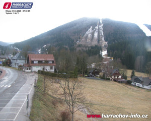 Město Harrachov - Střed města - 1.4.2026 v 07:32 Město Harrachov - Střed města - 1.4.2026 v 07:32