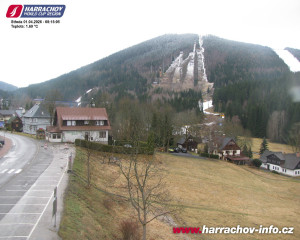 Město Harrachov - Střed města - 1.4.2026 v 08:17 Město Harrachov - Střed města - 1.4.2026 v 08:17