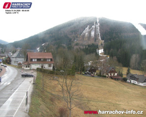 Město Harrachov - Střed města - 1.4.2026 v 08:47 Město Harrachov - Střed města - 1.4.2026 v 08:47