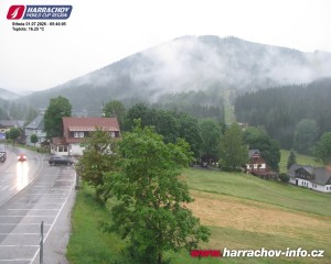 Město Harrachov - Střed města - 1.7.2026 v 05:47 Město Harrachov - Střed města - 1.7.2026 v 05:47