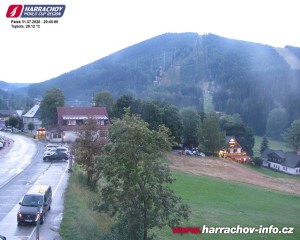 Stadt Harrachov - Stadtzentrum - 31.7.2026 v 20:47 Stadt Harrachov - Stadtzentrum - 31.7.2026 v 20:47