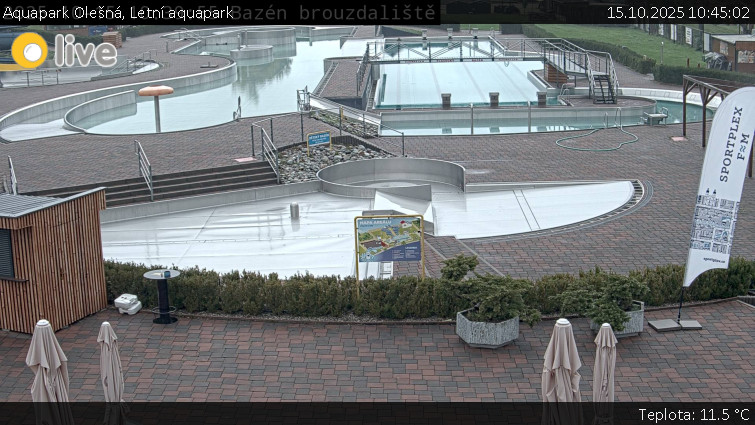 Aquapark Olešná - Letní aquapark - 15.10.2025 v 10:45 Aquapark Olešná - Letní aquapark - 15.10.2025 v 10:45