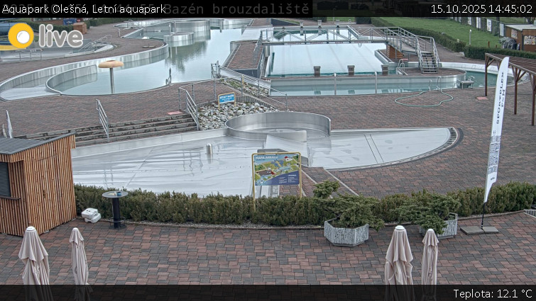 Aquapark Olešná - Letní aquapark - 15.10.2025 v 14:45 Aquapark Olešná - Letní aquapark - 15.10.2025 v 14:45
