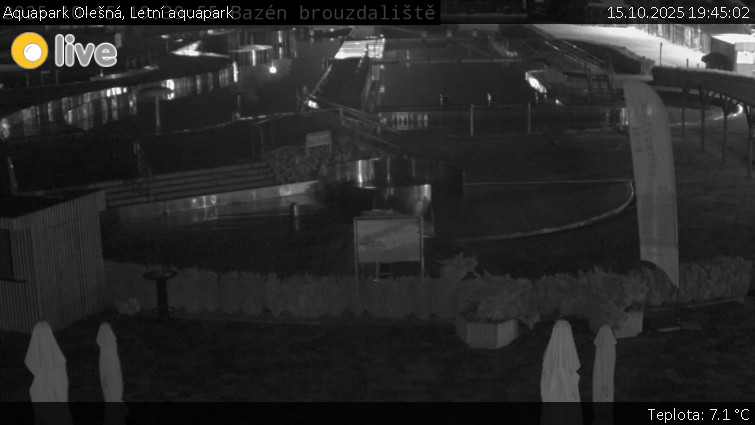 Aquapark Olešná - Letní aquapark - 15.10.2025 v 19:45 Aquapark Olešná - Letní aquapark - 15.10.2025 v 19:45