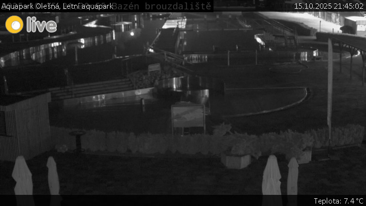 Aquapark Olešná - Letní aquapark - 15.10.2025 v 21:45 Aquapark Olešná - Letní aquapark - 15.10.2025 v 21:45