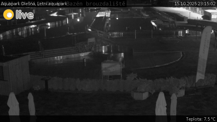 Aquapark Olešná - Letní aquapark - 15.10.2025 v 23:15 Aquapark Olešná - Letní aquapark - 15.10.2025 v 23:15