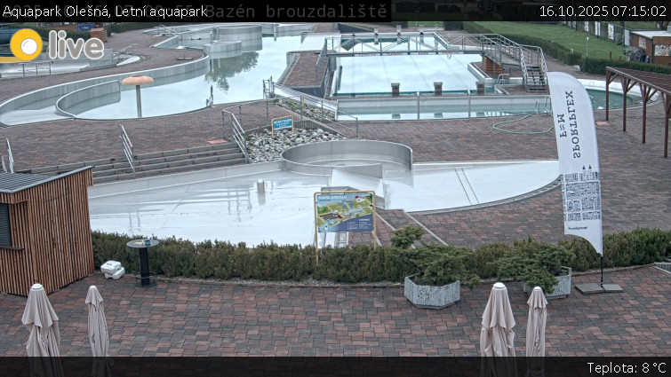 Aquapark Olešná - Letní aquapark - 16.10.2025 v 07:15 Aquapark Olešná - Letní aquapark - 16.10.2025 v 07:15