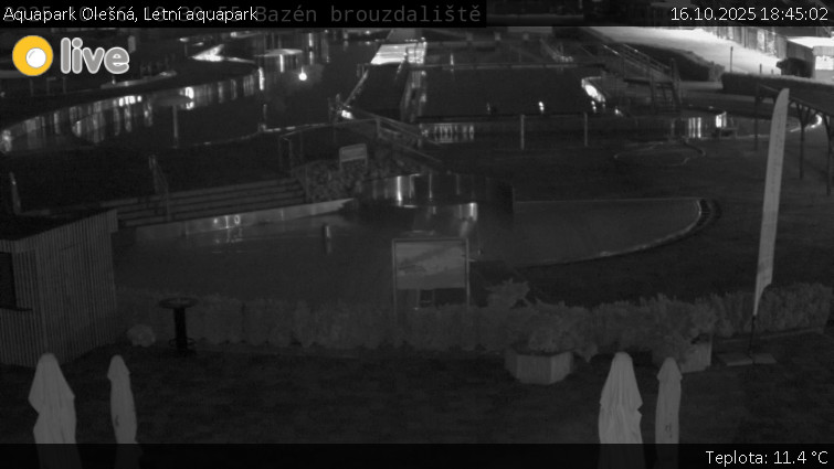 Aquapark Olešná - Letní aquapark - 16.10.2025 v 18:45 Aquapark Olešná - Letní aquapark - 16.10.2025 v 18:45
