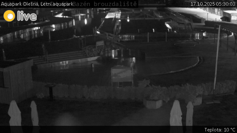 Aquapark Olešná - Letní aquapark - 17.10.2025 v 05:30 Aquapark Olešná - Letní aquapark - 17.10.2025 v 05:30