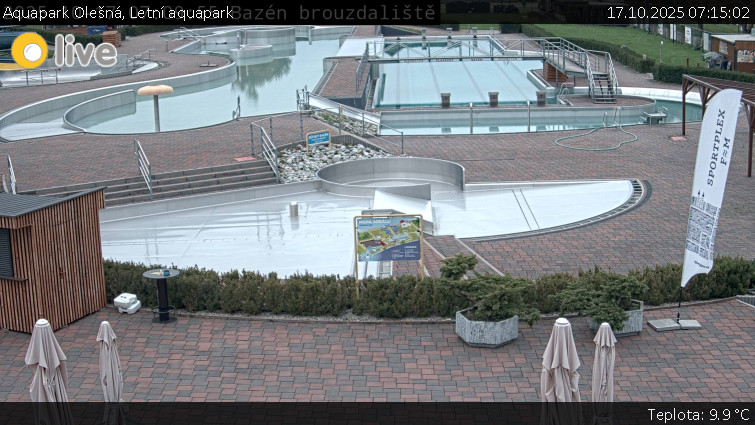 Aquapark Olešná - Letní aquapark - 17.10.2025 v 07:15 Aquapark Olešná - Letní aquapark - 17.10.2025 v 07:15