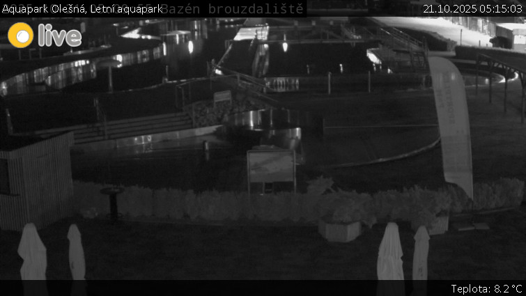 Aquapark Olešná - Letní aquapark - 21.10.2025 v 05:15 Aquapark Olešná - Letní aquapark - 21.10.2025 v 05:15