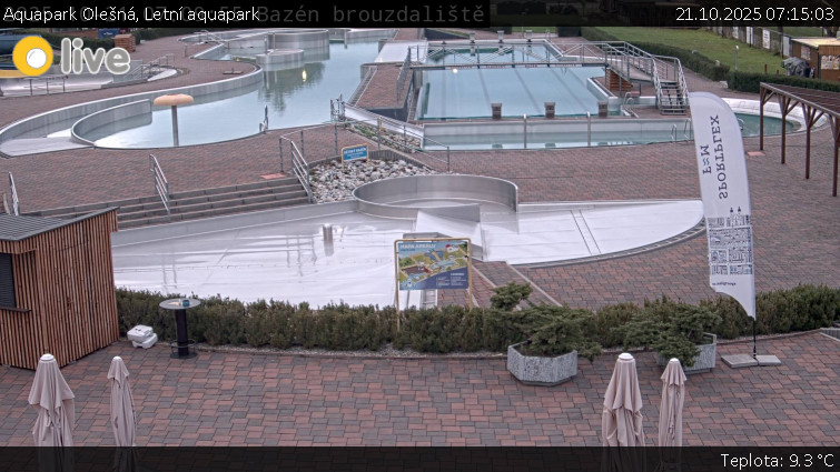 Aquapark Olešná - Letní aquapark - 21.10.2025 v 07:15 Aquapark Olešná - Letní aquapark - 21.10.2025 v 07:15