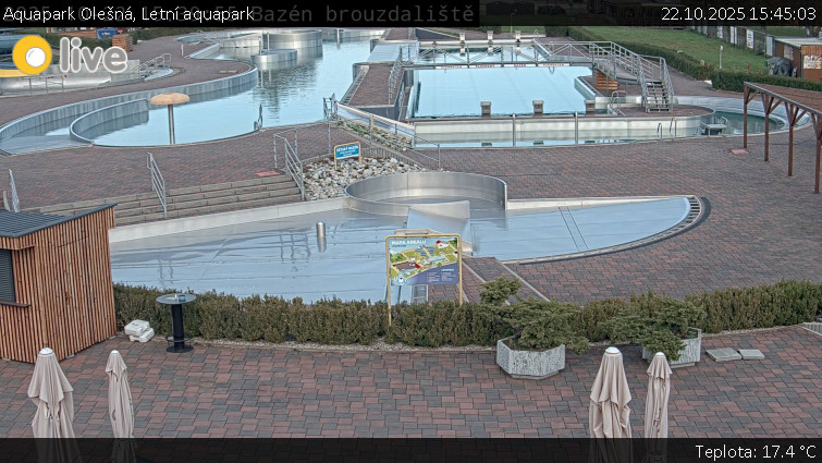 Aquapark Olešná - Letní aquapark - 22.10.2025 v 15:45 Aquapark Olešná - Letní aquapark - 22.10.2025 v 15:45