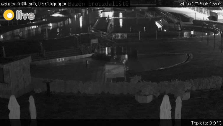 Aquapark Olešná - Letní aquapark - 24.10.2025 v 06:15 Aquapark Olešná - Letní aquapark - 24.10.2025 v 06:15