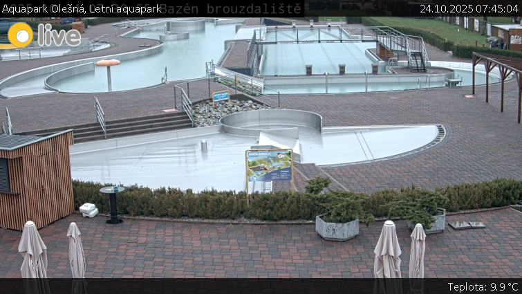 Aquapark Olešná - Letní aquapark - 24.10.2025 v 07:45 Aquapark Olešná - Letní aquapark - 24.10.2025 v 07:45