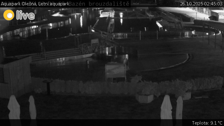 Aquapark Olešná - Letní aquapark - 26.10.2025 v 02:45 Aquapark Olešná - Letní aquapark - 26.10.2025 v 02:45