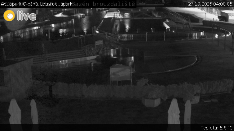 Aquapark Olešná - Letní aquapark - 27.10.2025 v 04:00 Aquapark Olešná - Letní aquapark - 27.10.2025 v 04:00