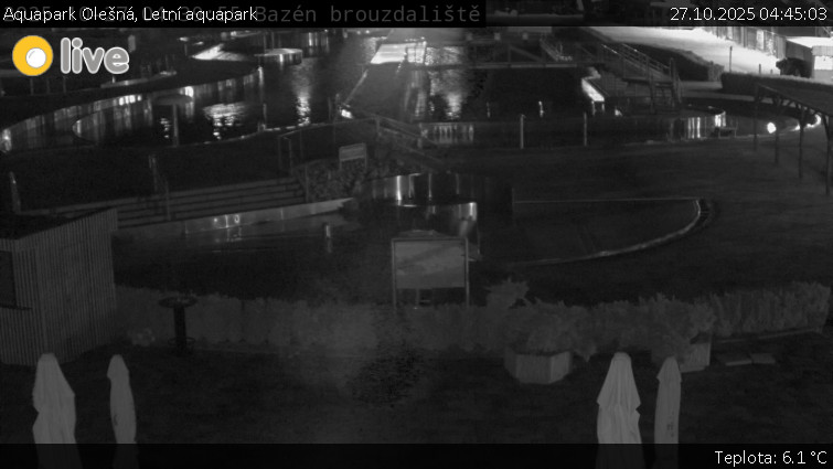 Aquapark Olešná - Letní aquapark - 27.10.2025 v 04:45 Aquapark Olešná - Letní aquapark - 27.10.2025 v 04:45