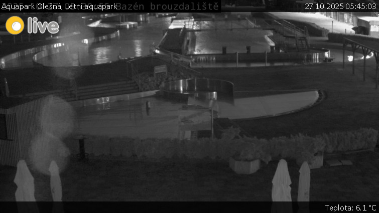 Aquapark Olešná - Letní aquapark - 27.10.2025 v 05:45 Aquapark Olešná - Letní aquapark - 27.10.2025 v 05:45