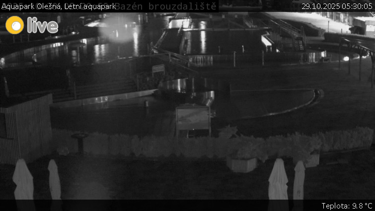 Aquapark Olešná - Letní aquapark - 29.10.2025 v 05:30 Aquapark Olešná - Letní aquapark - 29.10.2025 v 05:30