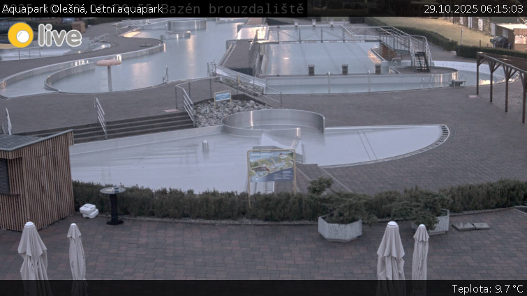 Aquapark Olešná - Letní aquapark - 29.10.2025 v 06:15 Aquapark Olešná - Letní aquapark - 29.10.2025 v 06:15
