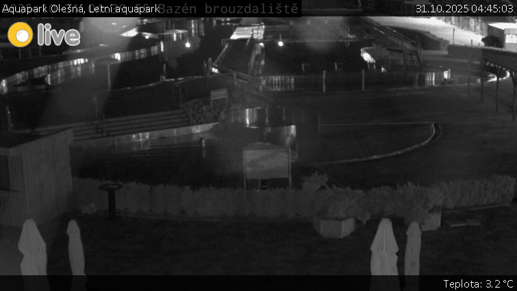 Aquapark Olešná - Letní aquapark - 31.10.2025 v 04:45 Aquapark Olešná - Letní aquapark - 31.10.2025 v 04:45
