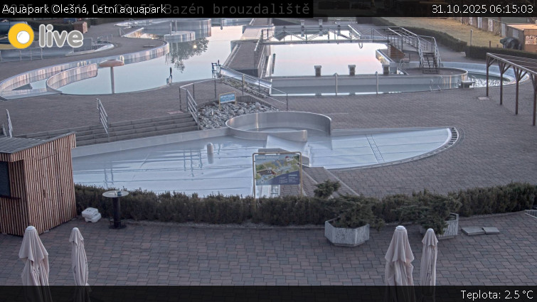 Aquapark Olešná - Letní aquapark - 31.10.2025 v 06:15 Aquapark Olešná - Letní aquapark - 31.10.2025 v 06:15