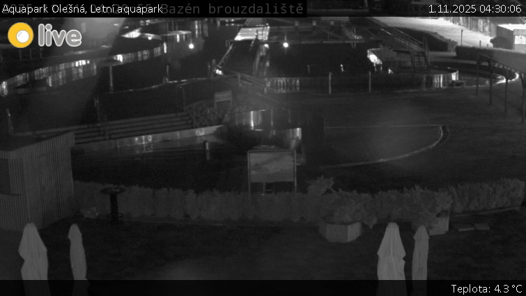 Aquapark Olešná - Letní aquapark - 1.11.2025 v 04:30 Aquapark Olešná - Letní aquapark - 1.11.2025 v 04:30