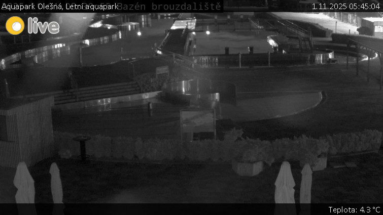 Aquapark Olešná - Letní aquapark - 1.11.2025 v 05:45 Aquapark Olešná - Letní aquapark - 1.11.2025 v 05:45