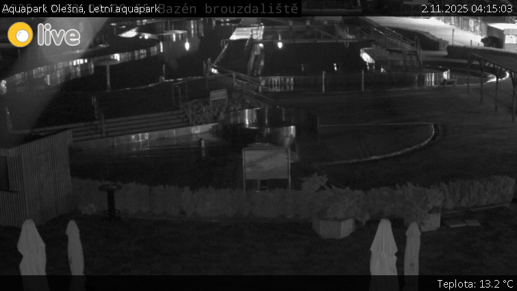 Aquapark Olešná - Letní aquapark - 2.11.2025 v 04:15 Aquapark Olešná - Letní aquapark - 2.11.2025 v 04:15